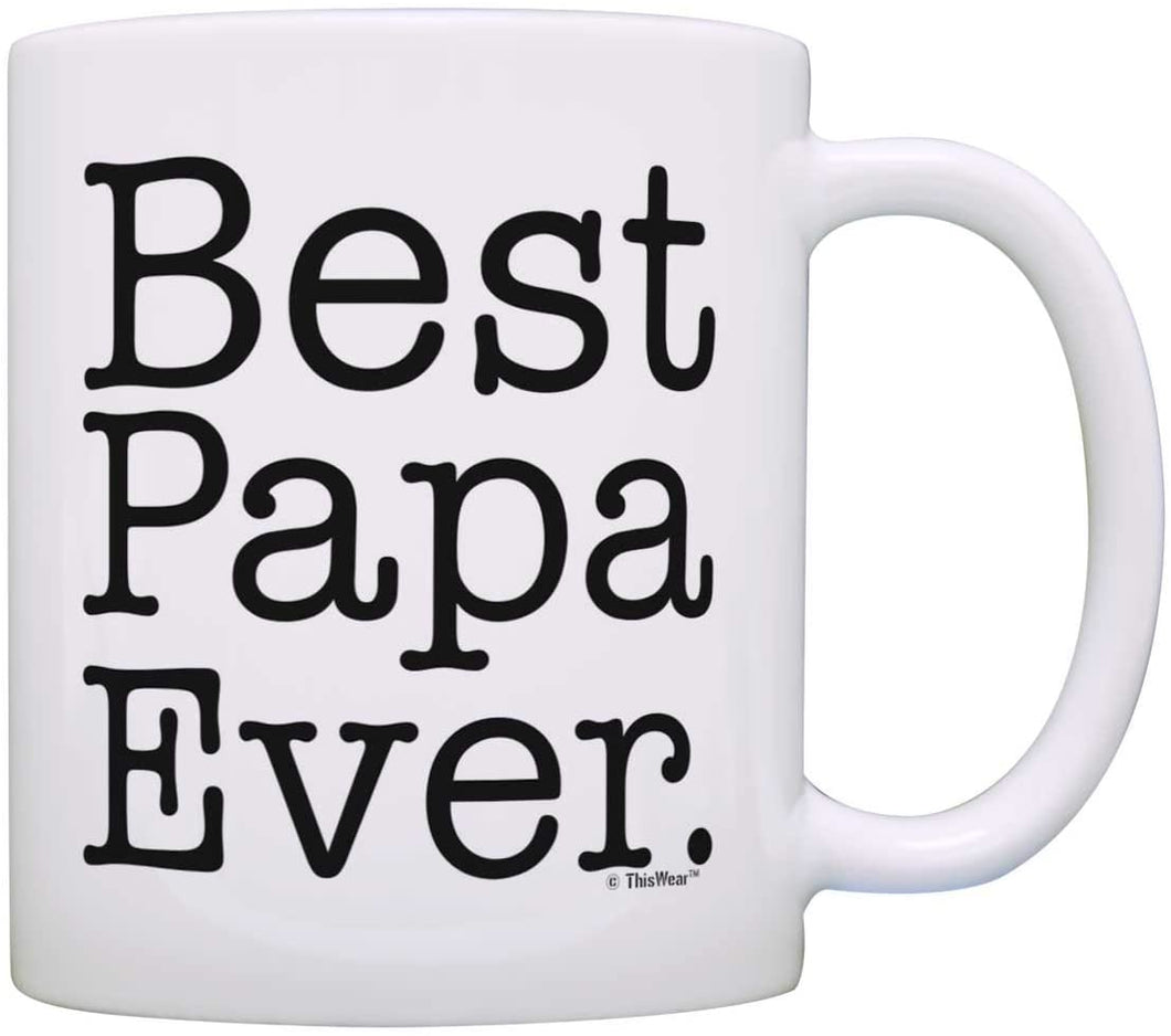 Best Papa Ever Mug White